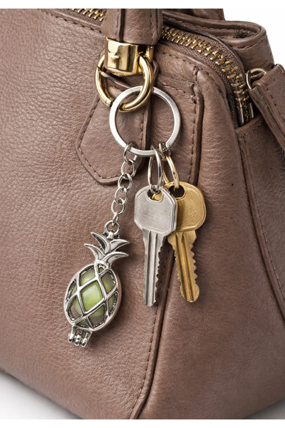 HER ŞEY NOTA www.herseynota.com Unisex Μεταλλικό Μπρελόκ με Φιγούρα Ανανά που...