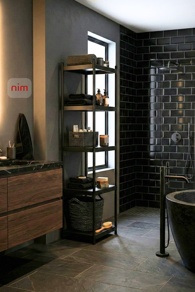 Home Nim Metal Nook Çok Amaçlı Dikey Metal Raf Dar Alan Düzenleyici Organizer...