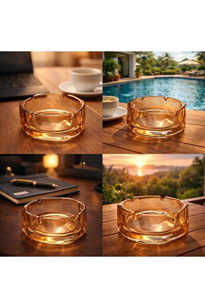Banum Luxury Luxury Quality Gold Tone Ashtray