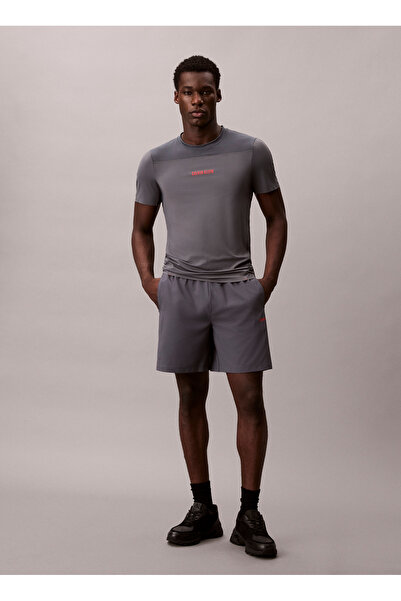 Calvin Klein Jeans Gri Erkek Regular Fit Şort LVGMF5S803CKP WOVEN SHORT