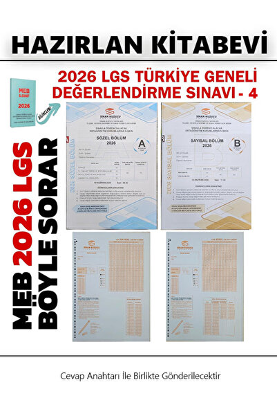 SİNAN KUZUCU YAYINLARI Türkiye Geneli Mart Ayı 4.Denemesi