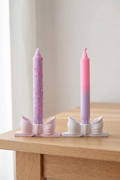 TRENDYOLMİLLA HOME Σετ 2 έγχρωμων κηροπηγίων (δεν περιλαμβάνεται η βάση κεριο...