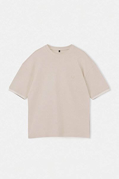 Trendyol Kollektion Stone Oversize/Trikot mit weitem Schnitt und Stickerei, g...