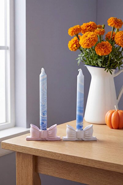 TRENDYOLMİLLA HOME Σετ 2 έγχρωμων κηροπηγίων (δεν περιλαμβάνεται η βάση κεριο...