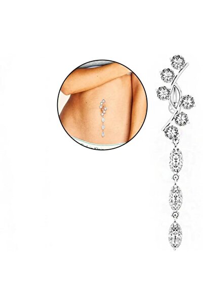 ESJ Paslanmaz Çelik Kristal Zirkon Taş Cerrahi Kadın Piercing 5,2 Mm