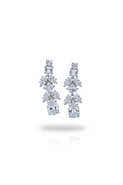 Pursehuit Cercei lungi din argint, cu pietre de zirconiu, Beinta C3