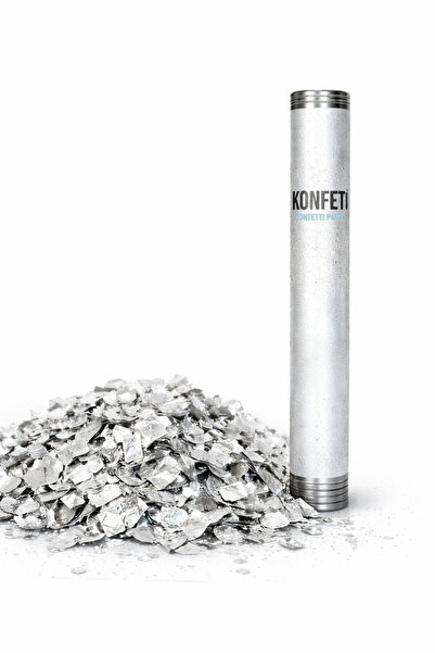 Baloncu Dede Gümüş Konfeti Poper Silver Parti Konfeti Patlatma Doğum Günü Düğ...