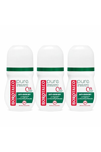 Borotalco Σετ Pure Original αποσμητικό roll-on, 3 x 50 ml