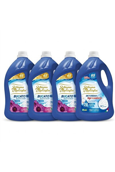 Schiuma di Marsiglia BUCATO detergent rufe 4 x 5L (20L), Sgrassatore (1) + Am...