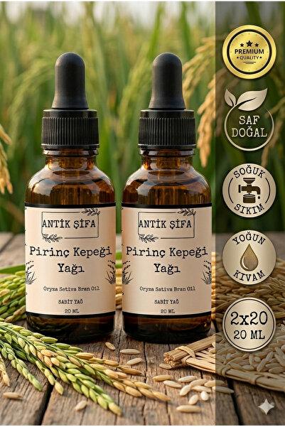 Antik Şifa Pirinç Kepeği Yağı - 2 X 20 ml