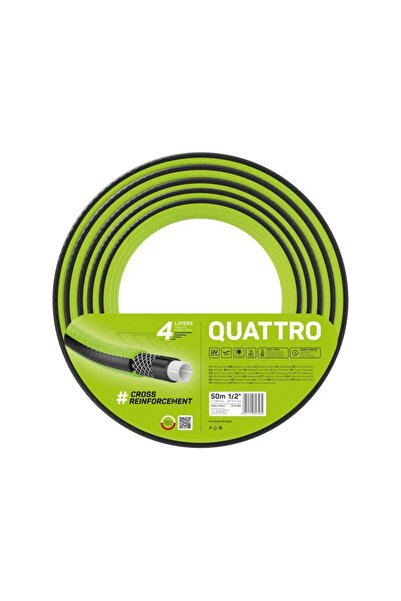 Cellfast QUATTRO λάστιχο κήπου 4 στρώσεων, 1/2 ", Ενισχυμένο, 50μ, Προστασία UV
