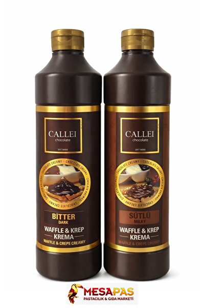 Callei Sütlü & Bitter Waffle Pankek Pasta Sosu 2'li Avantaj Paket
