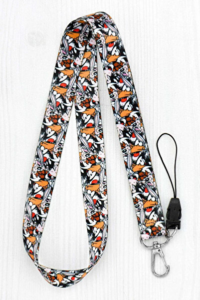 Apptakı Desenli Yaka Kartı Aksesuar Boyun Askı İpi Telefon Askısı LYN - ASK0108