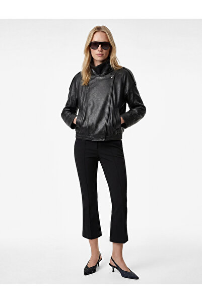 Koton εφαρμοστό Παντελόνι με ντελικάτη λεπτομέρεια καμπάνα ραφών