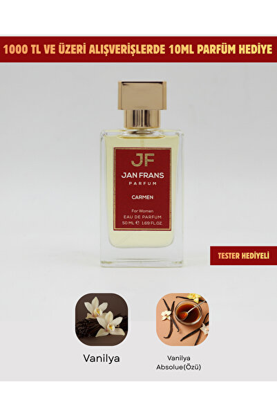 JF JAN FRANS Carmen - Vanilya Parfüm 50ml Kalıcı Edp Kadın Vanilyalı Parfüm |...