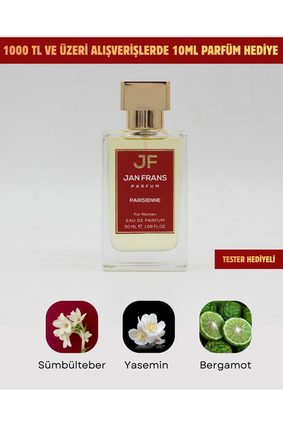 JF JAN FRANS Parisienne - Yasemin Portakal Çiçeği Çiçeksi Kokulu 50ml Kalıcı ...