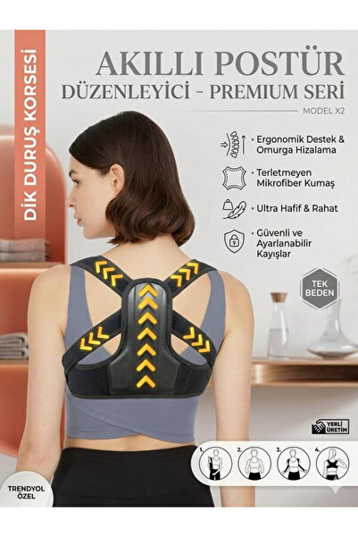 Ankaflex Kadın Erkek Dik Duruş Omuz Kamburluk Postür Korse Kifoz Skolyoz Düze...