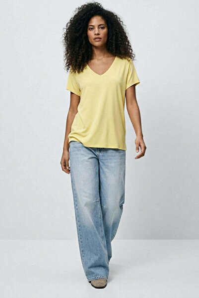 COTENCONCEPT Tricou cu decolteu în V în față și în spate basic amestec de vis...