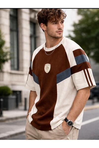 KUN SPORTSWEAR Βίντατζ ρετρό νοσταλγικό premium μπλουζάκι oversize με λεπτομέ...