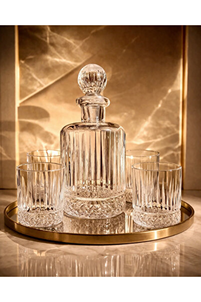 Maloria 5 Parça Elysia Karaf & Sürahi Ve Bardak Viski - Meşrubat Ve Su Seti