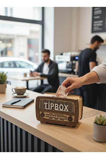 FREFLY Νοσταλγικό ξύλινο κουτί τύπου ραδιοφώνου για μπομπονιέρες