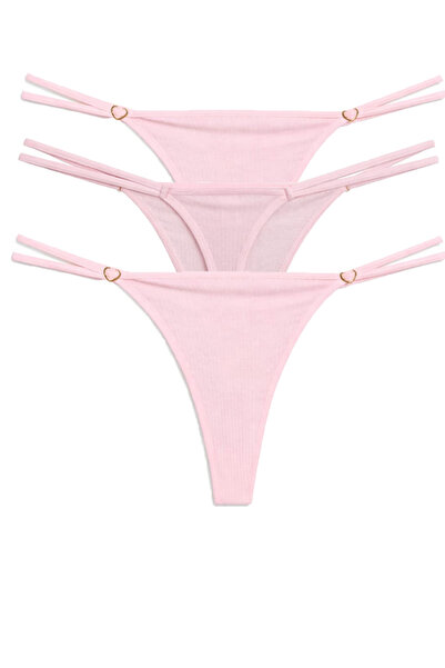 Vanilya Secret Στρινγκ με κορδόνι βαμβακερό 3 Συσκευασία