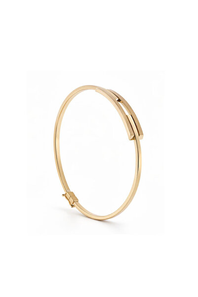 AY MÜCEVHER Altın Kaburga Kelepçe Bilezik | Şık & Zarif Tasarım, Kutulu & Gar...