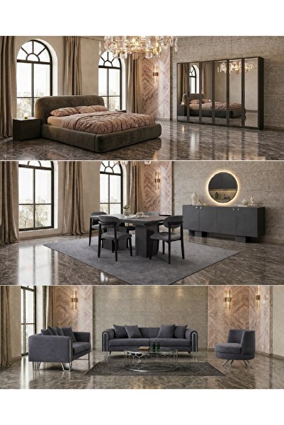 inegölmobilyası Merlin Düğün Paketi Takımı %100 MDF