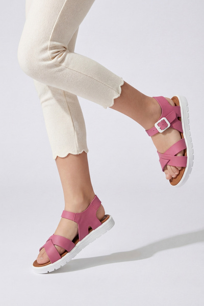 Moda Lime Sandale pentru fetiță, confortabile, cu talpă deschisă în față, cu ...