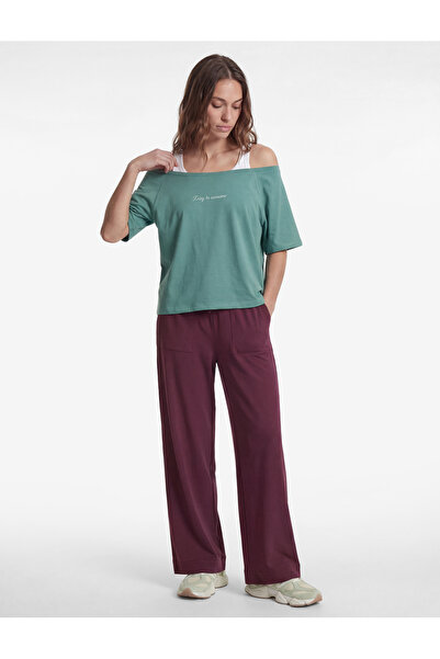 Koton Tricou sport supradimensionat, imprimat, cu mânecă scurtă, cu decolteu ...