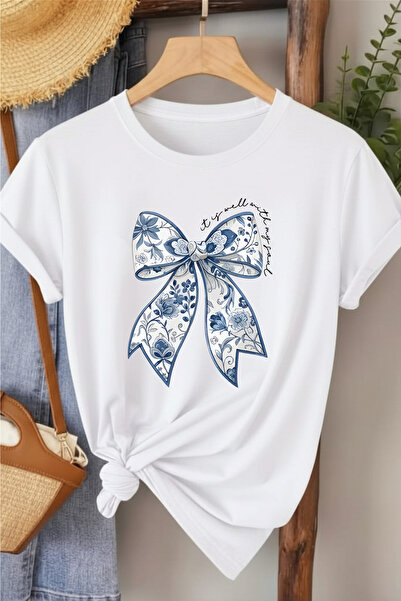 l'eivor Tricou de damă cu imprimeu cu design special Ribbon