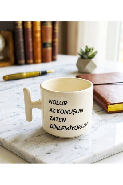 Tanem Tasarım Nolur Az Konuşun Zaten Dinlemiyorum - T Kulp Kupa