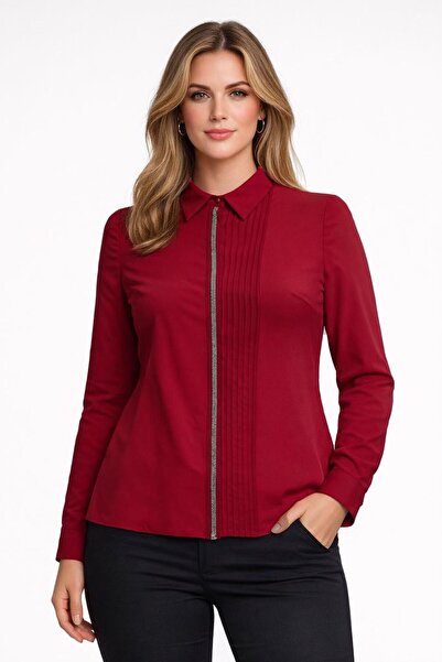 Alvina قميص موديل 44614 - تفاصيل مخططة