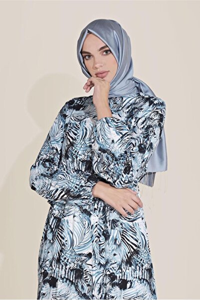Alvina Mix Pattern Waist Tie Dress 40814