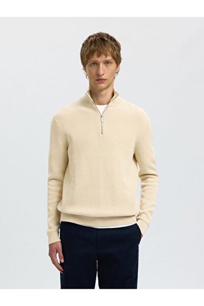Selected Homme Pullover mit halbem Reißverschluss