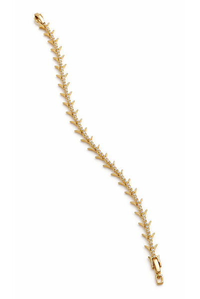 LEROSY CO. Vip Zircon Stone Bracelet – Stainless Steel Gold