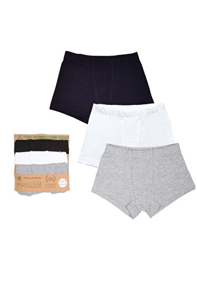 OrganicKid Basic Cotton Erkek Çocuk Renkli Boxer Set 3'lü