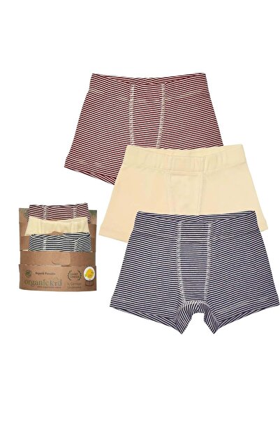 OrganicKid Cranberry Erkek Çocuk İç Çamaşır Set 3'lü