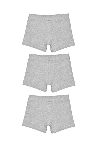 OrganicKid Basic Cotton Erkek Çocuk Gri İç Çamaşır Set 3'lü