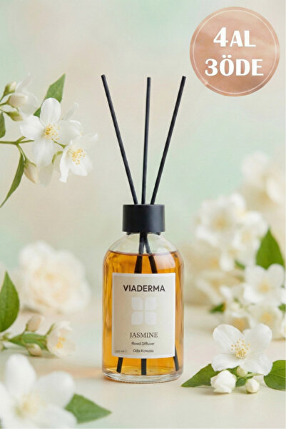 Viaderma Yasemin Aromalı Bambu Çubuklu Oda Kokusu 100 ml - Doğal, Ferah ve Uz...