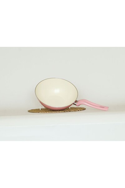 Bonera 24 Cm Gül Kurusu Wok Tava