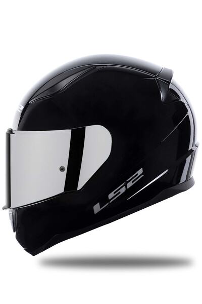 LS2 Rapid 2 Siyah Kask (1 Renkli + 1 Şeffaf Vizörlü)