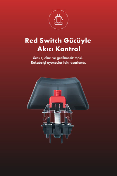 gameagle Strike Compact V2 Rainbow Kablolu TR Layout Mekanik Oyuncu Klavyesi