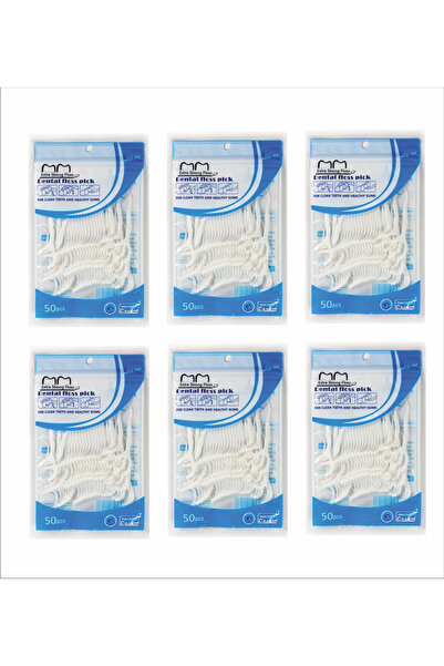 OEM Dental floss set with toothpicks 6 x 50 pcs