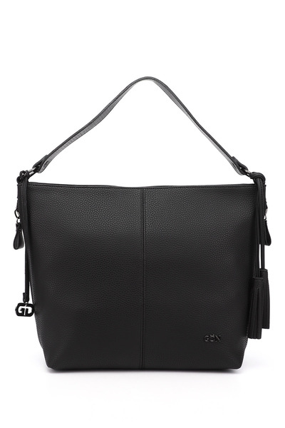 GÖNDERİ(R) Fekete nagy méretű női válltáska B6816