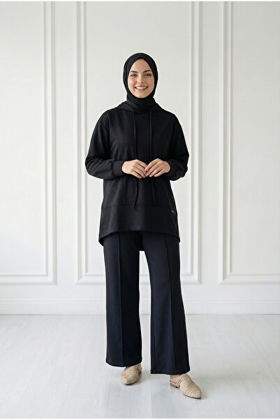 Celmora Hooded Pre-Piece Pantsuit.MF1885-AS485 Black