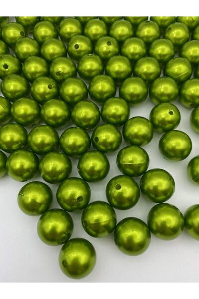 Hedef Bijuteri 20mm zelene plastične perle, perle za izradu torbi i nakita (2...