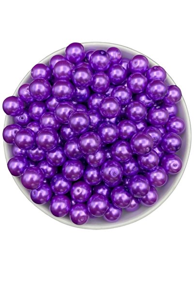 Hedef Bijuteri Mărgele de perle de sticlă de culoare violet de 14 mm, mărgele...