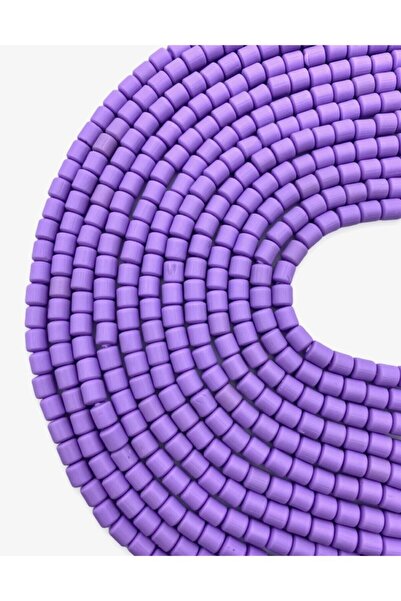 Hedef Bijuteri خرز لينو، أرجواني، اللون الأرجواني بوليمر كلاي لينو سلسلة خرزة...