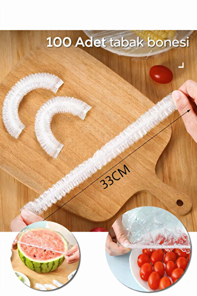 ARVALE 100 Adet Tazeliği Koruyan Tencere Tava Bonesi | Tazeliği Koruyan Torba